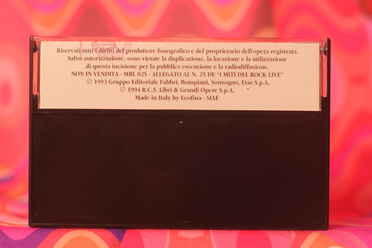 I Miti Del Rock Live: Jimi Hendrix "Rock Me Baby" Cassette Tape (1993/1994)