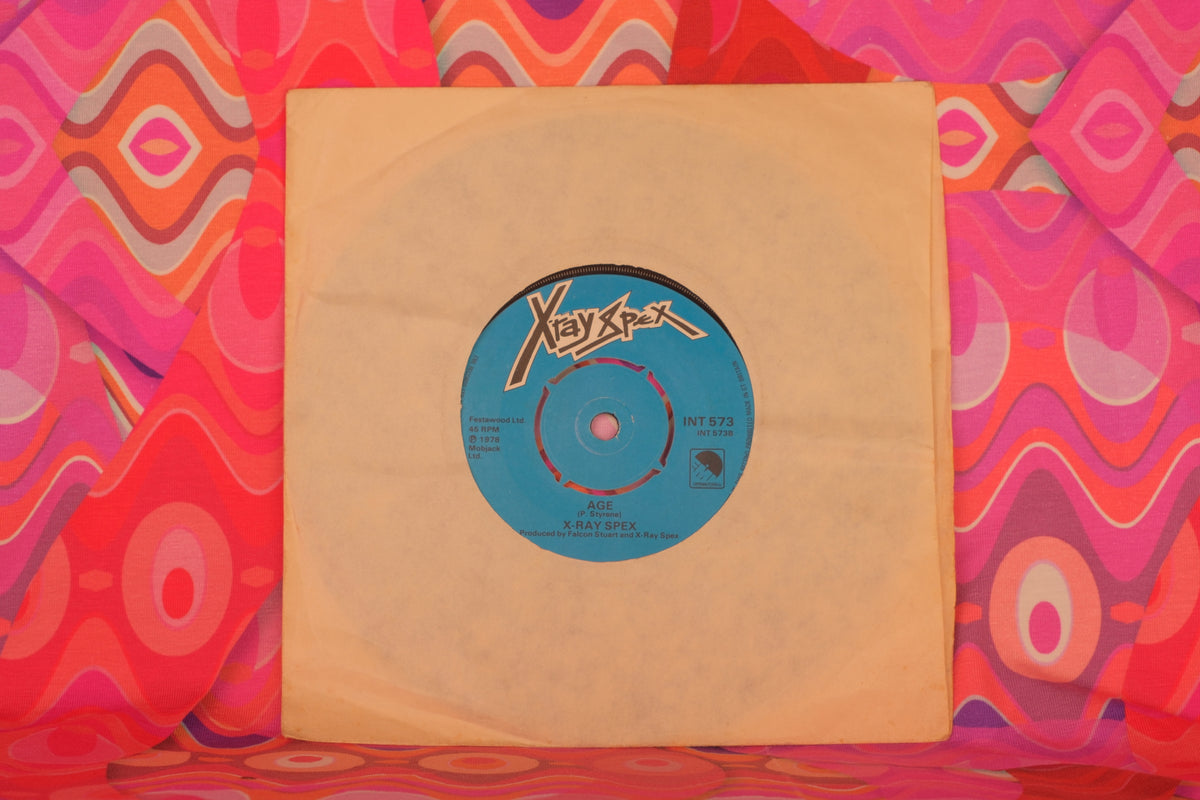 X-Ray Spex – Germ Free Adolescents (7-inch Single, 45 RPM, EMI International, 1978) (VG/G) - Well Loved Copy