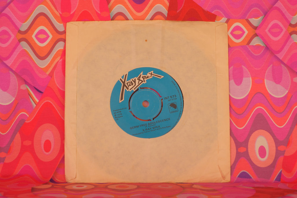 X-Ray Spex – Germ Free Adolescents (7-inch Single, 45 RPM, EMI International, 1978) (VG/G) - Well Loved Copy