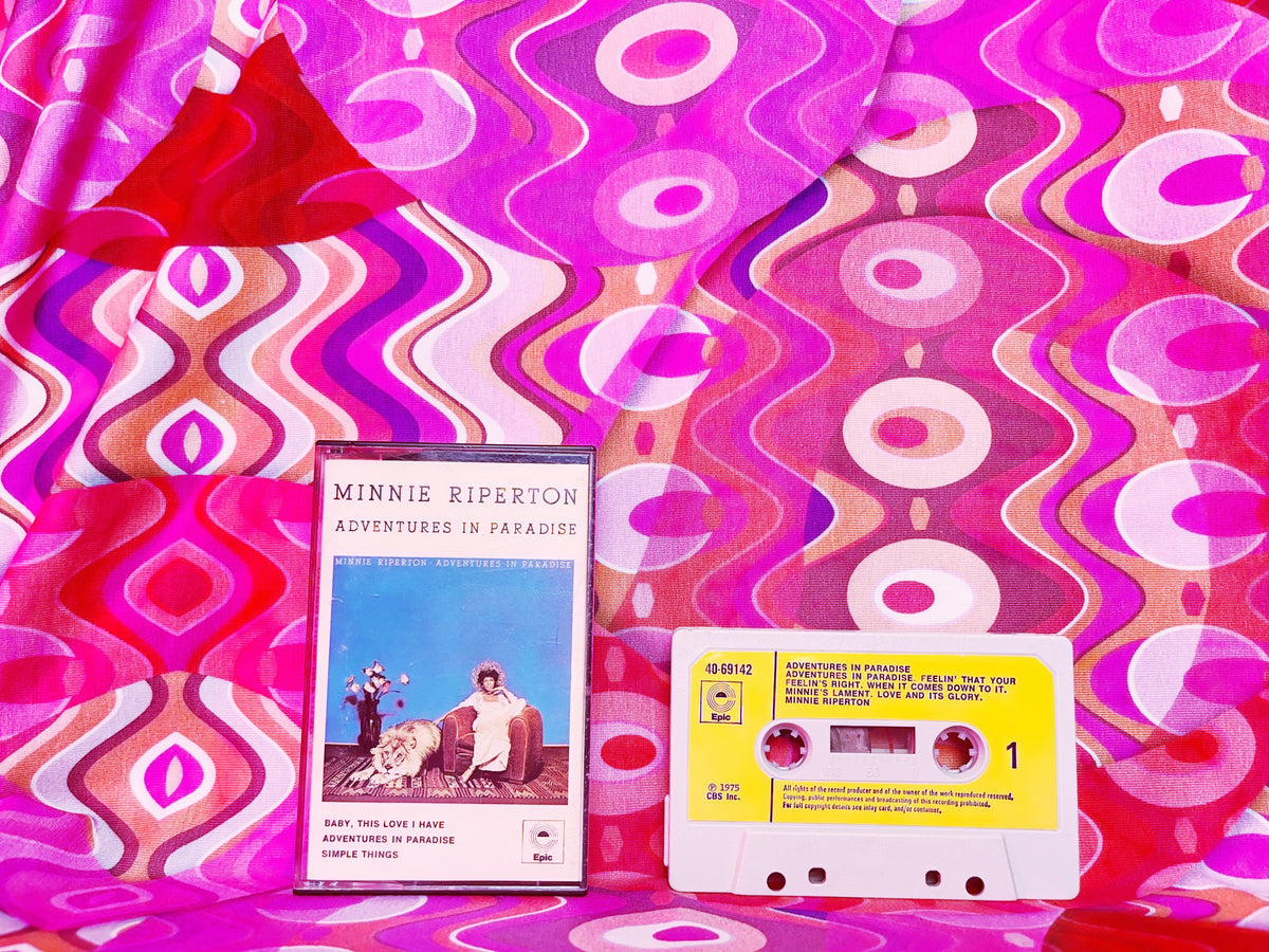Minnie Riperton – Adventures In Paradise (Rare 1975 Epic Cassette Tape, 40-69142) - Vintage Soul Collectible
