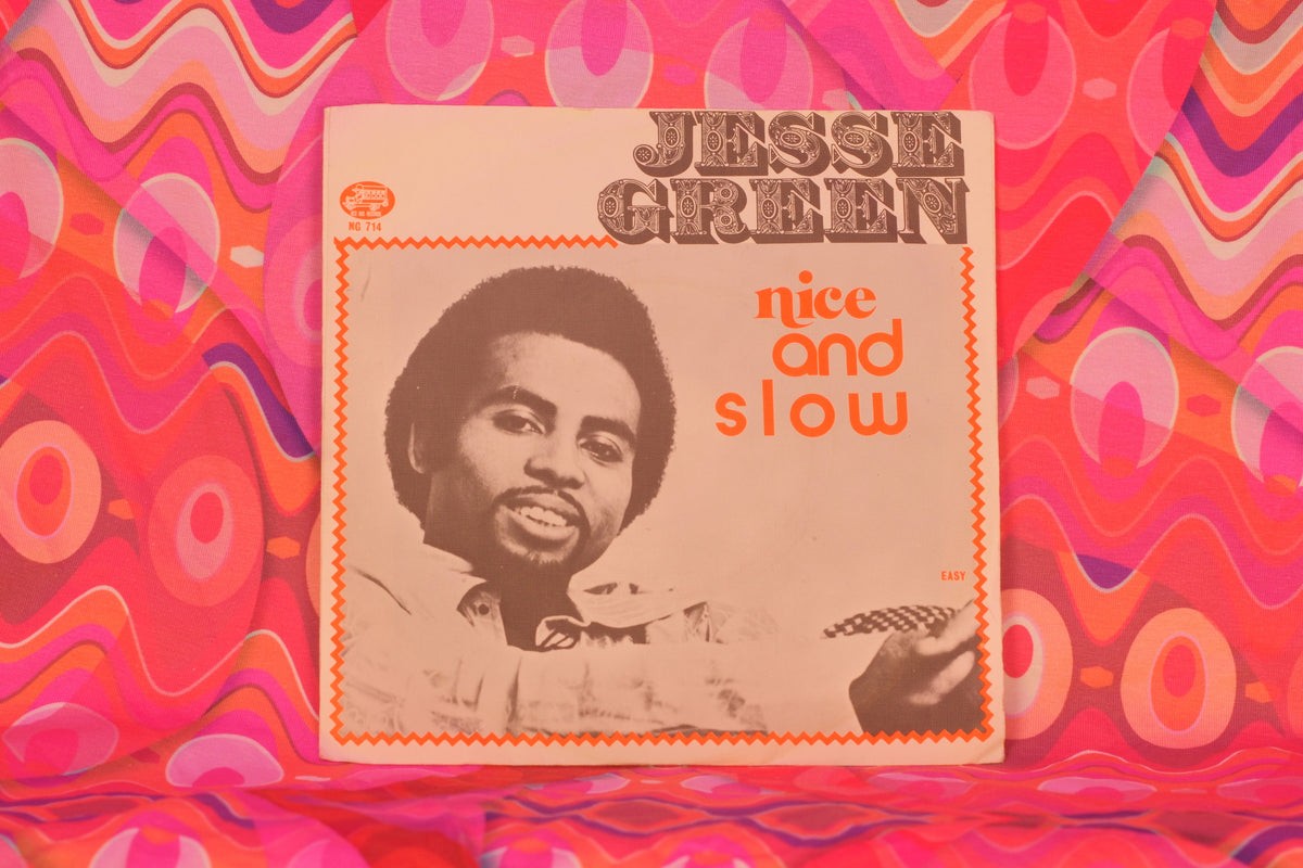 Jesse Green – Nice and Slow / Easy (7" Single, 45 RPM, Red Bus Records, 1976) (VG/G) - Well Loved Copy