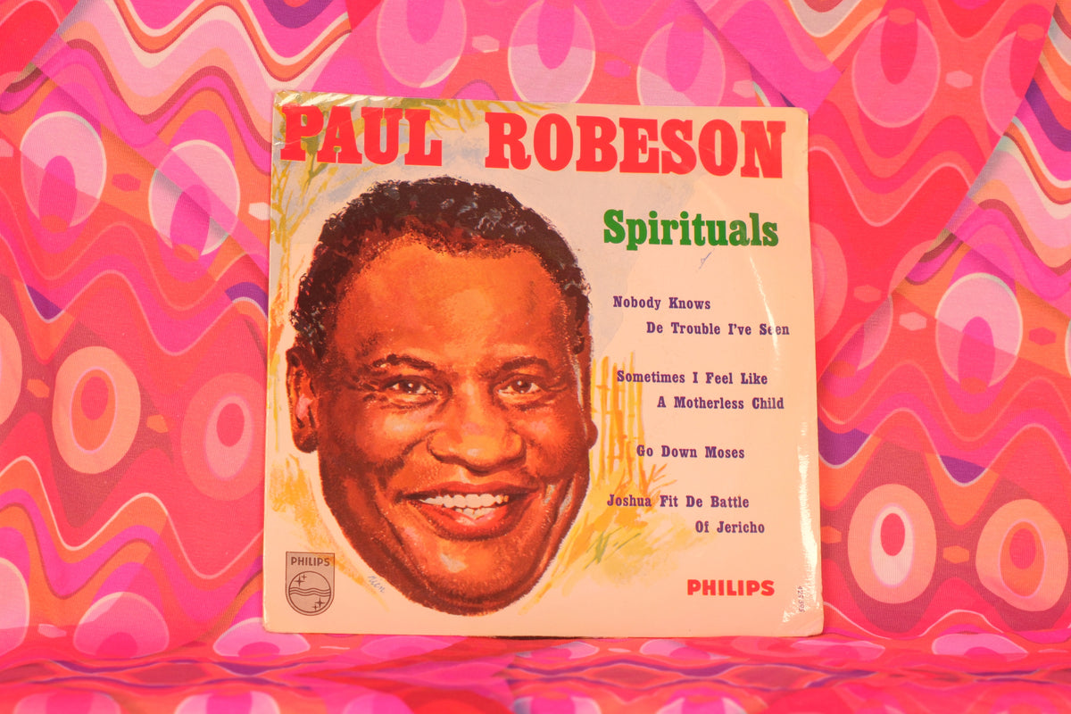 Paul Robeson – Spirituals (EP / 7-inch Vinyl, 45 RPM, Philips, 1961) (VG/G) - Well Loved Copy